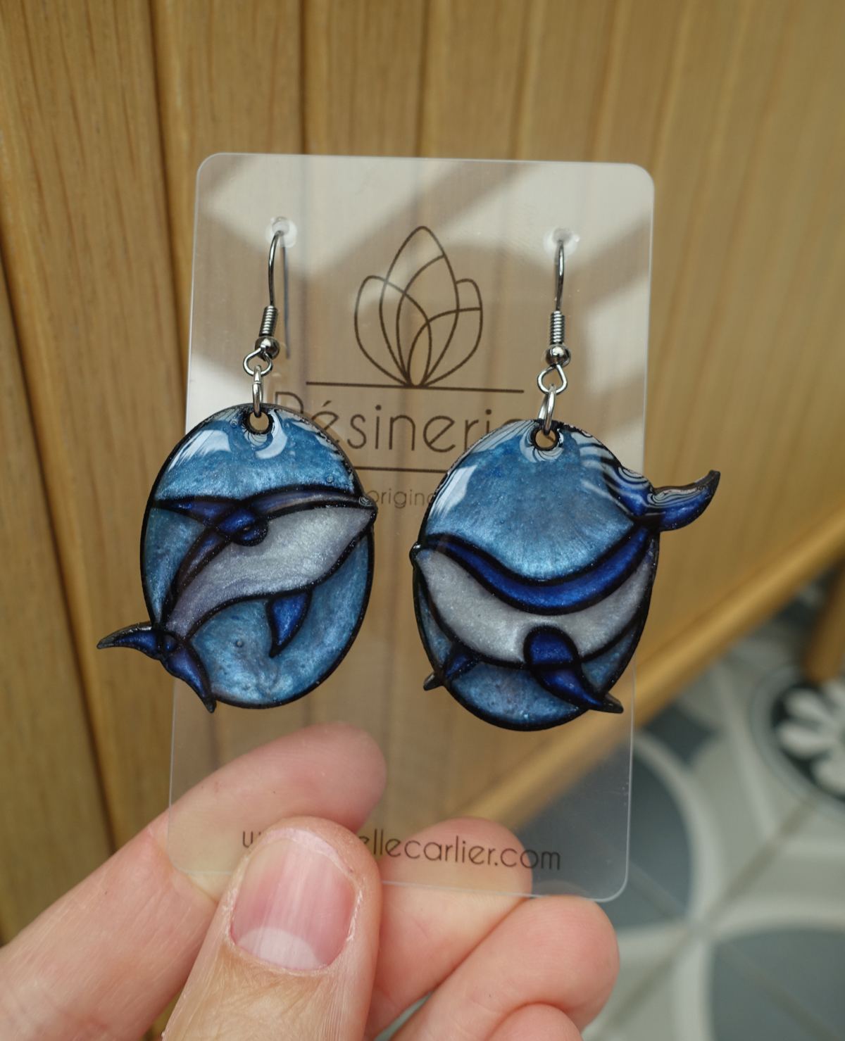 Baleine - fond bleu – Image 5