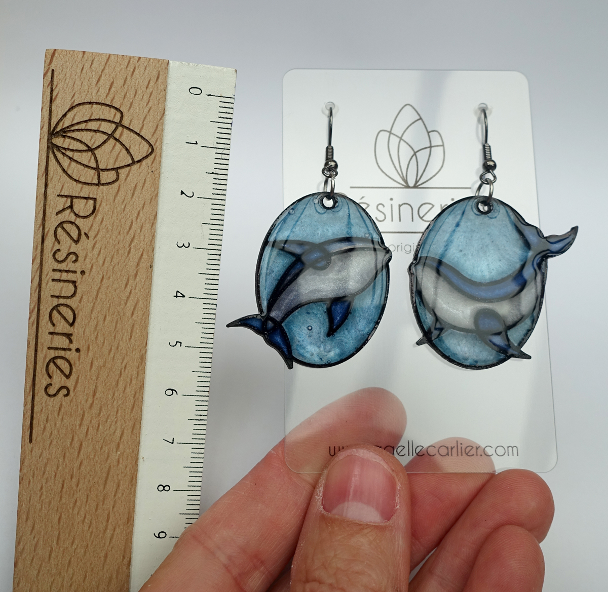 Baleine - fond bleu – Image 4
