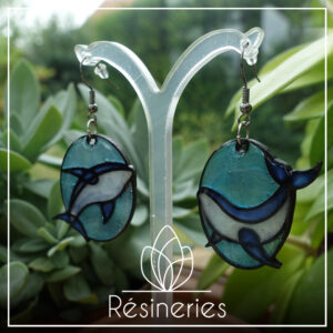 Baleine - fond turquoise
