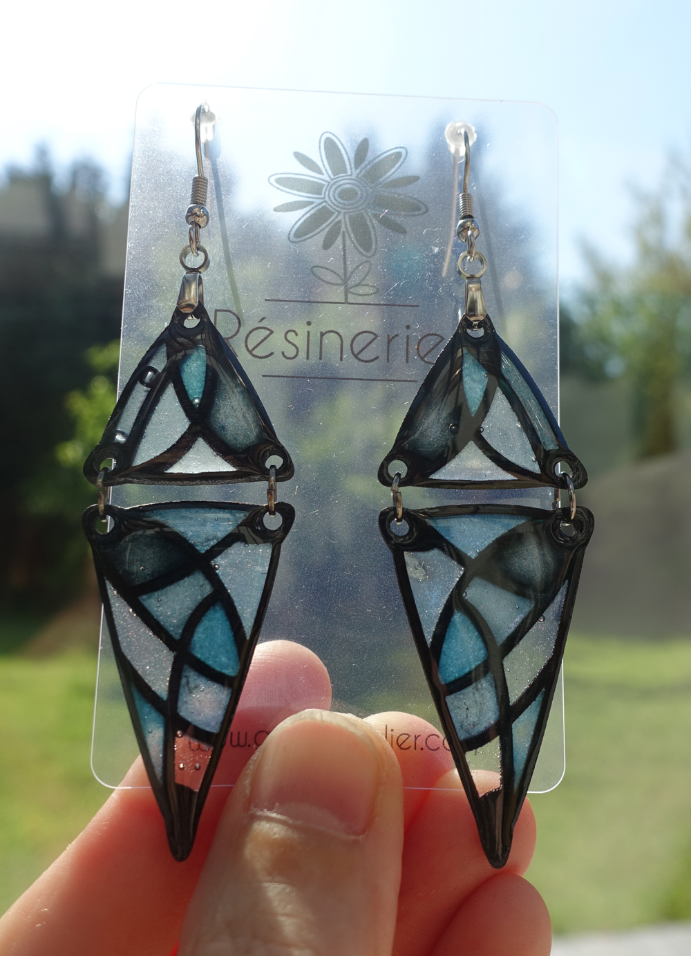 Double triangle - bleu – Image 2