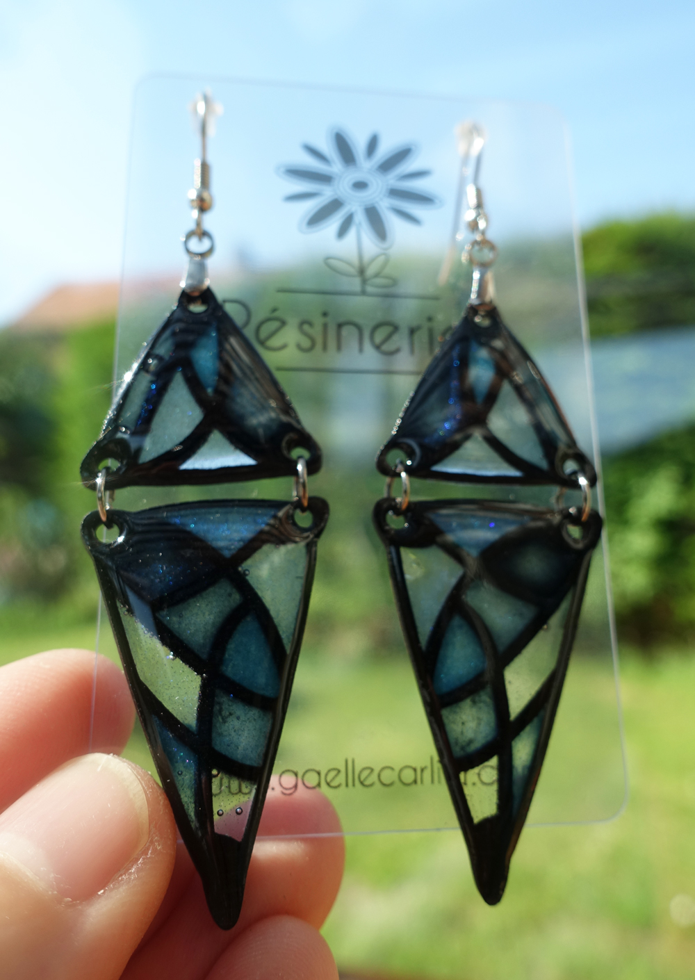 Double triangle - bleu – Image 5
