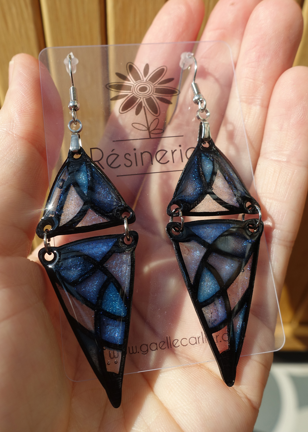 Double triangle - bleu – Image 4