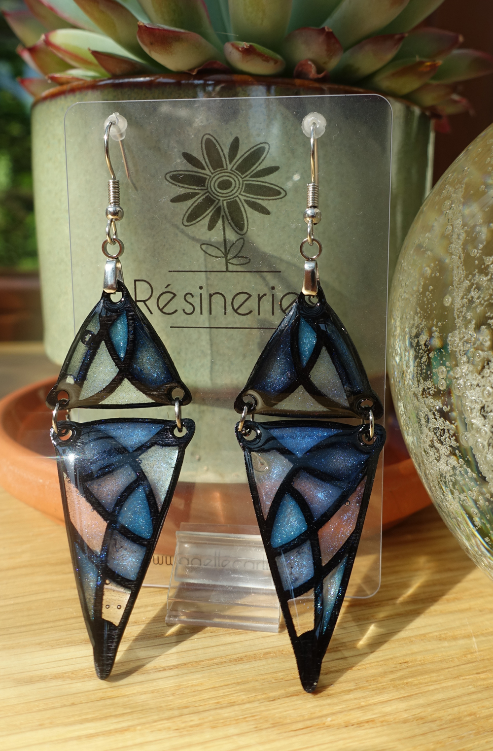 Double triangle - bleu – Image 3