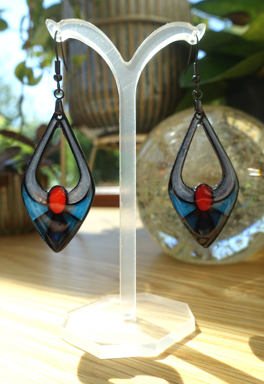 Escarpin - bleu et rouge – Image 3