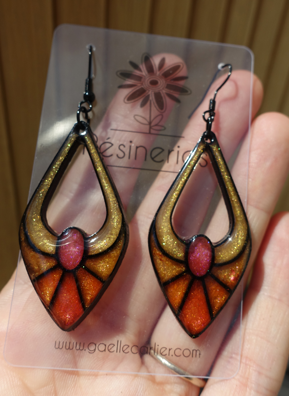 Escarpin - jaune et rouge – Image 4
