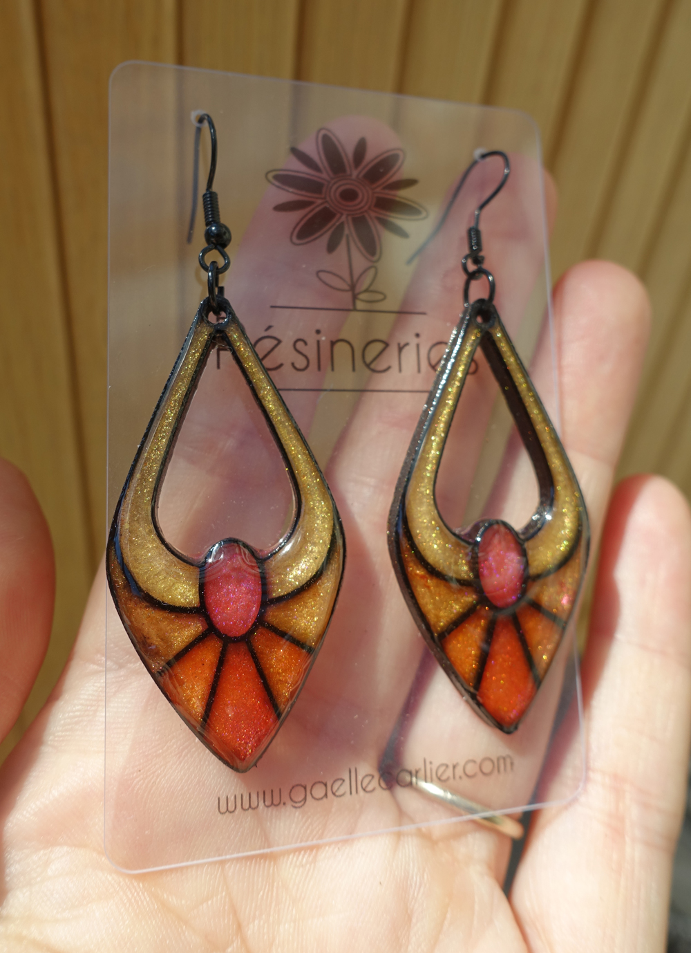 Escarpin - jaune et rouge – Image 3