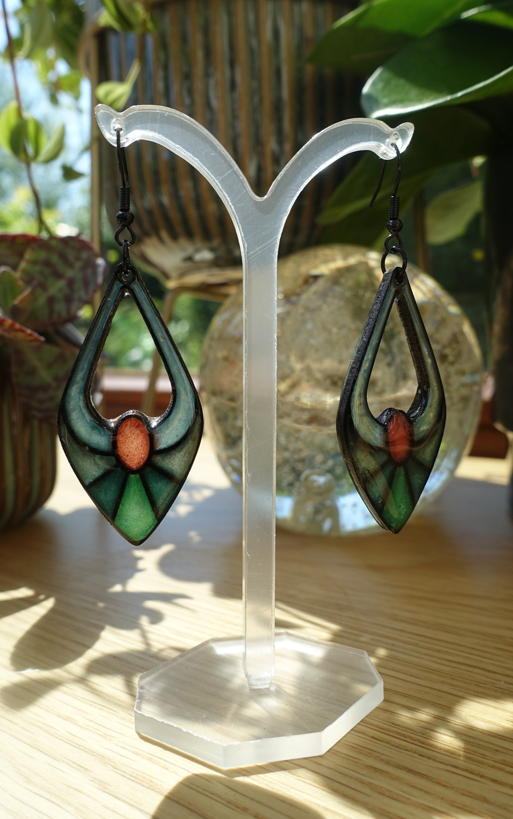 Escarpin - vert et rouge – Image 5