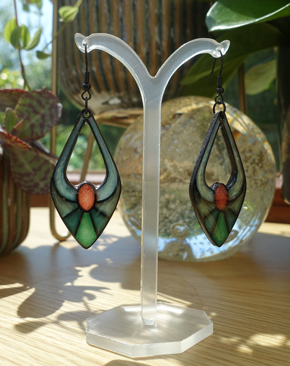 Escarpin - vert et rouge – Image 4