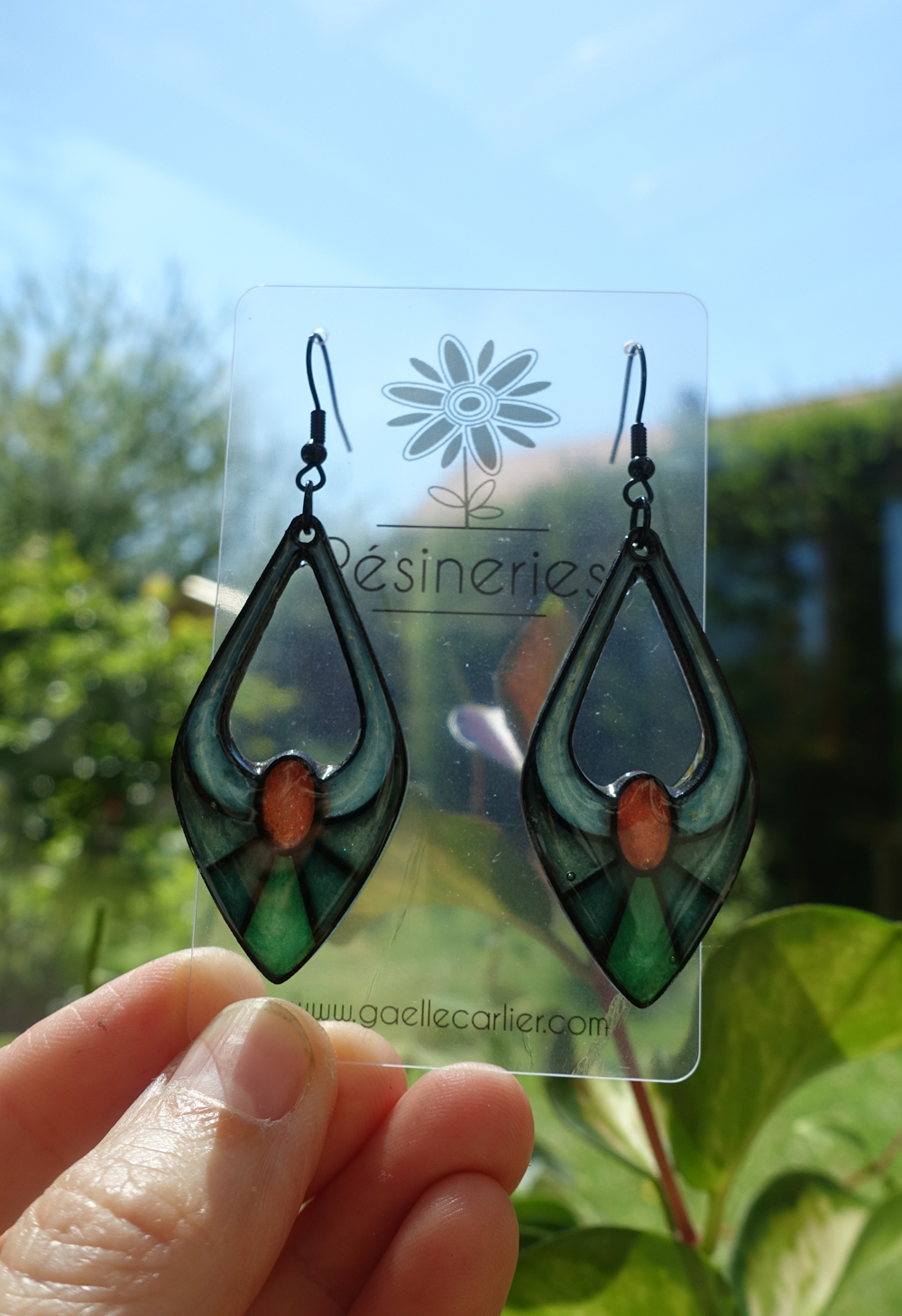 Escarpin - vert et rouge – Image 2