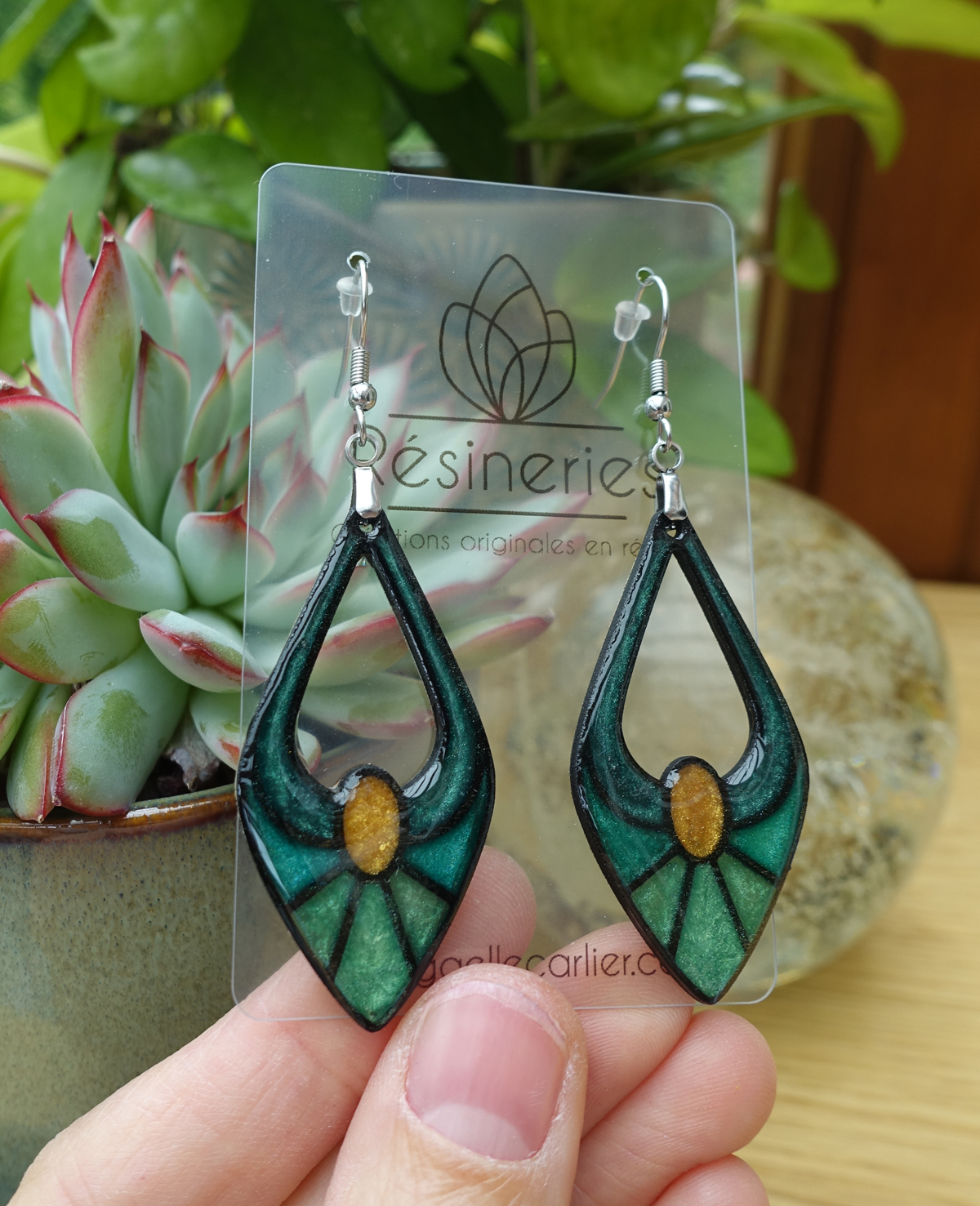 Escarpin - vert et jaune – Image 6