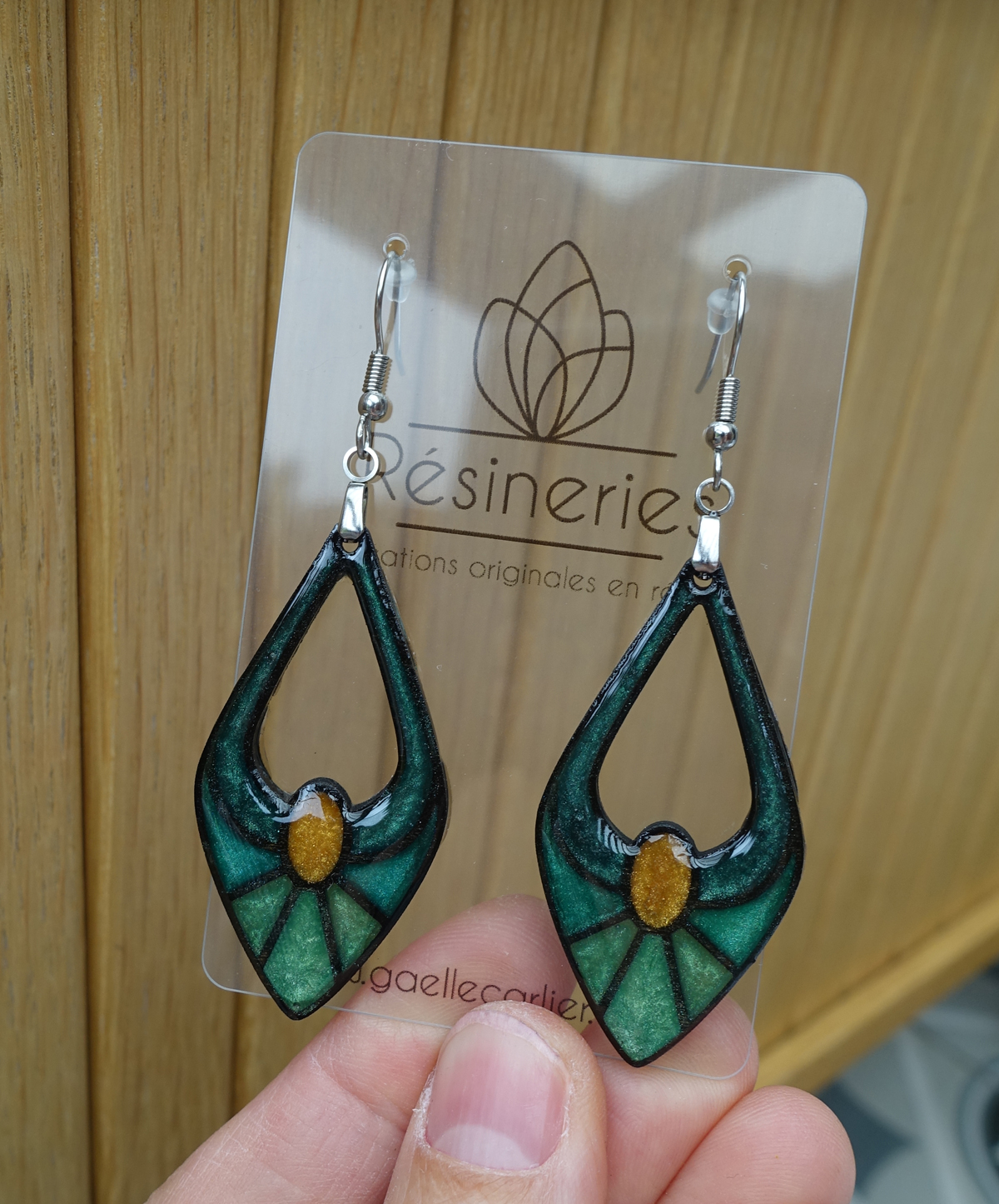 Escarpin - vert et jaune – Image 4