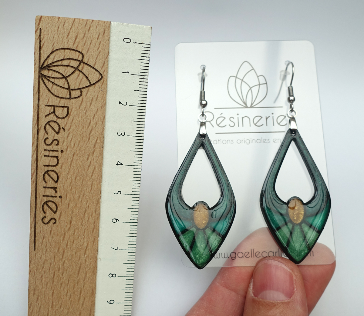 Escarpin - vert et jaune – Image 3