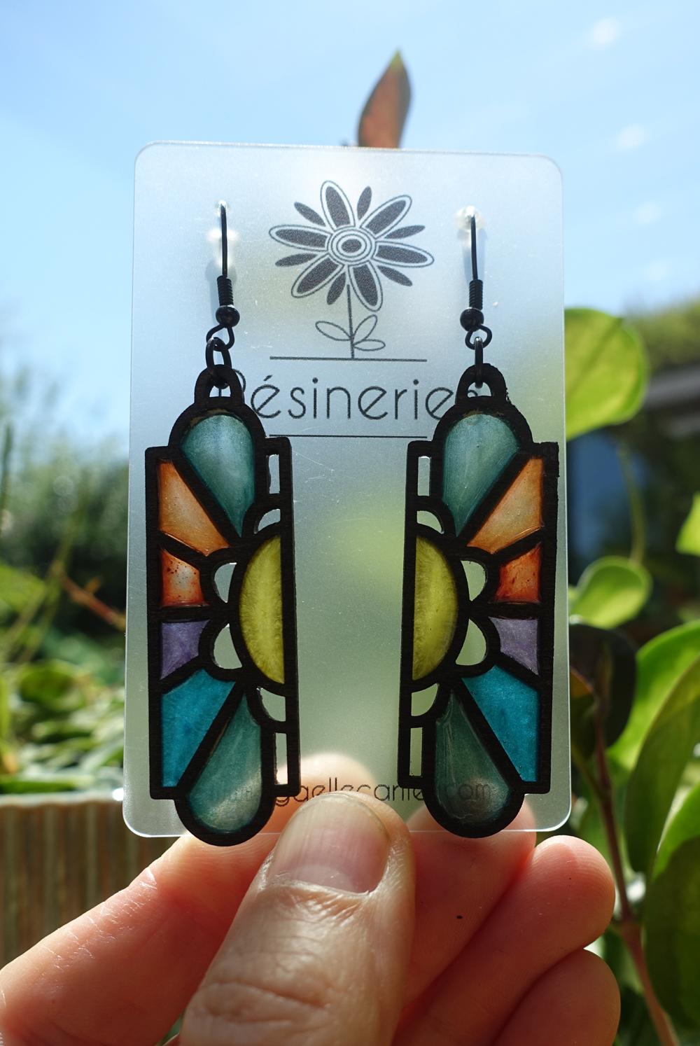 Fleur art déco - multicolore – Image 3