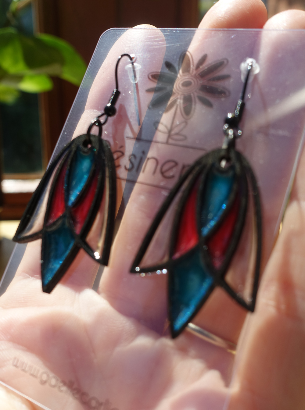 Hirondelle - rouge et turquoise – Image 3
