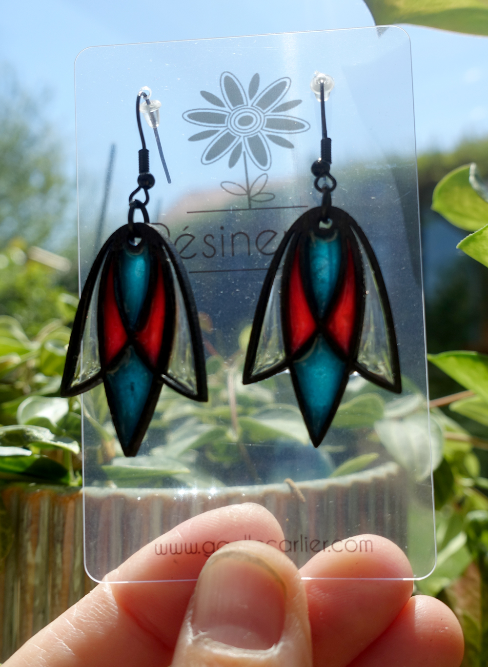 Hirondelle - rouge et turquoise – Image 4