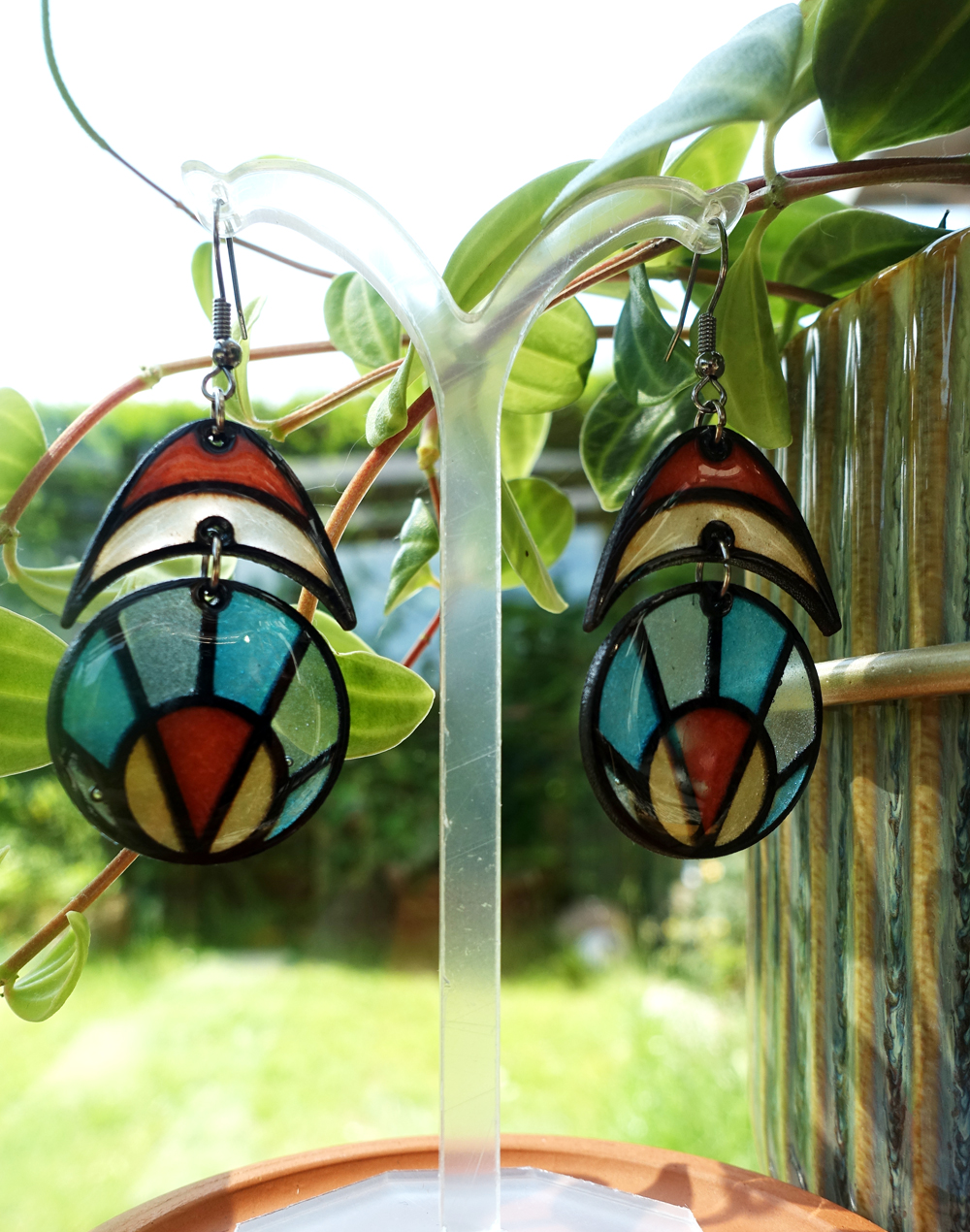 Maître corbeau - orange et turquoise – Image 2