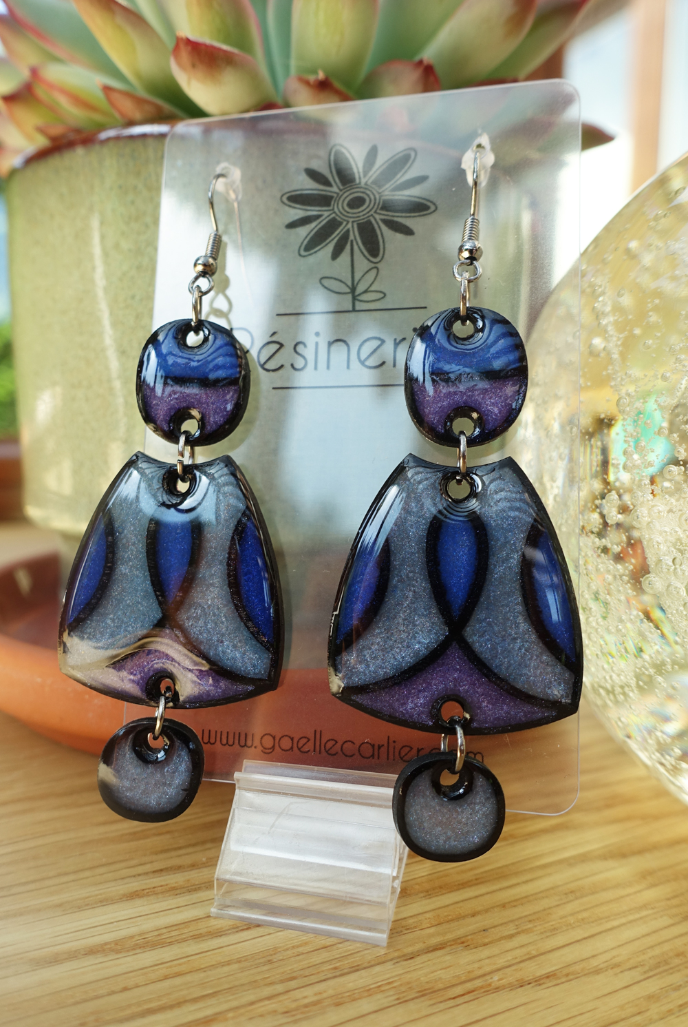 Mésange - bleu et violet – Image 5