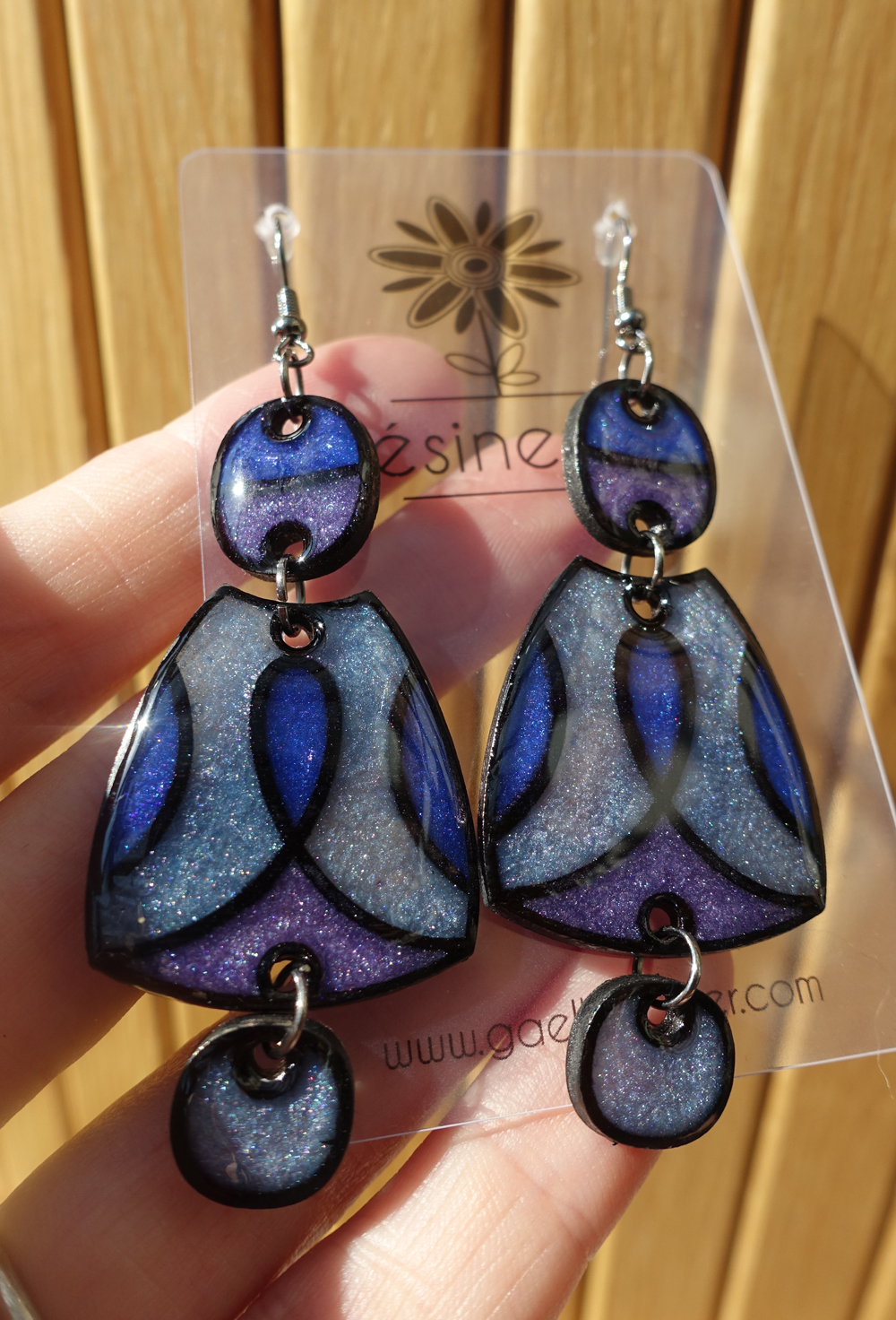 Mésange - bleu et violet – Image 4