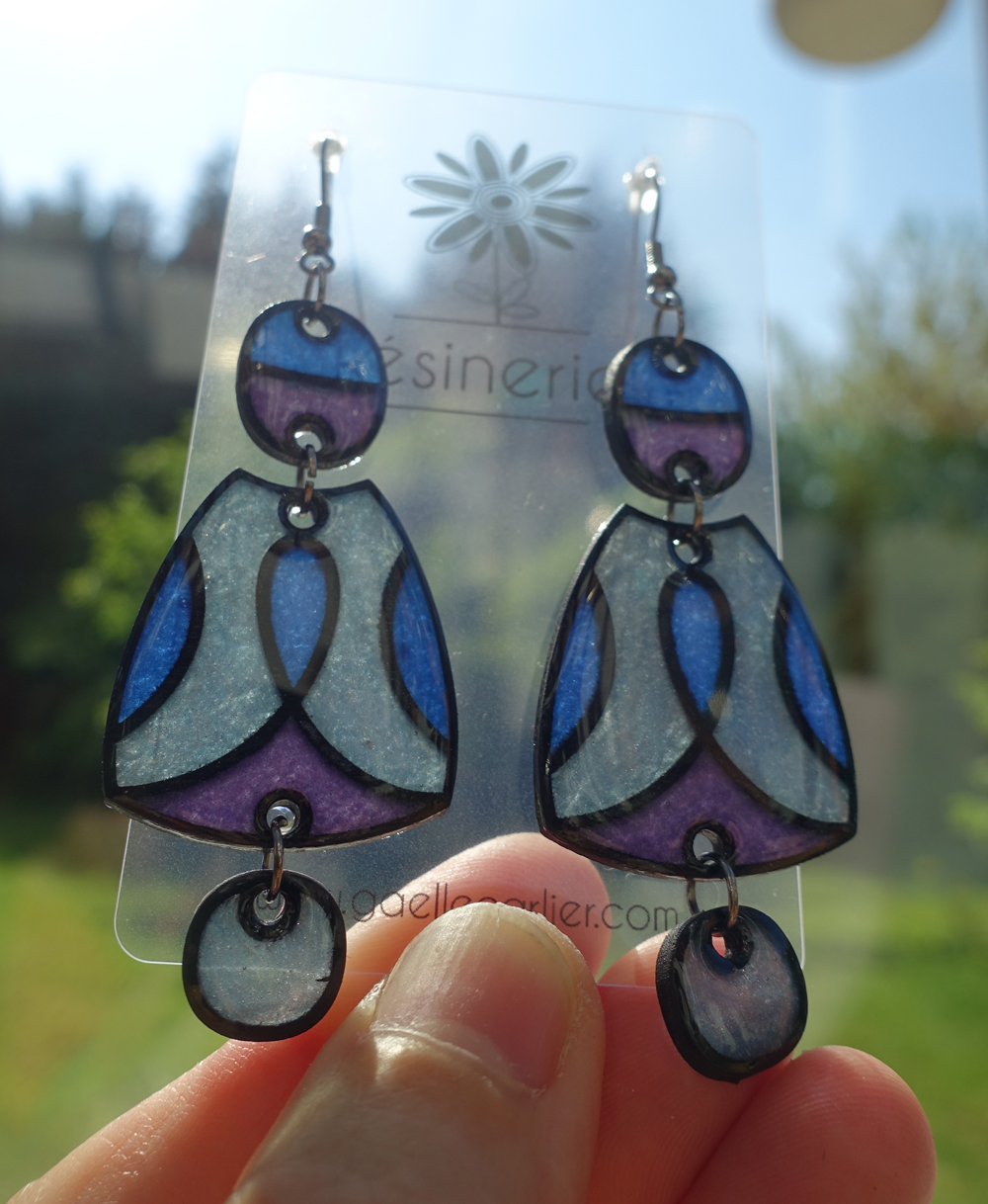 Mésange - bleu et violet – Image 3