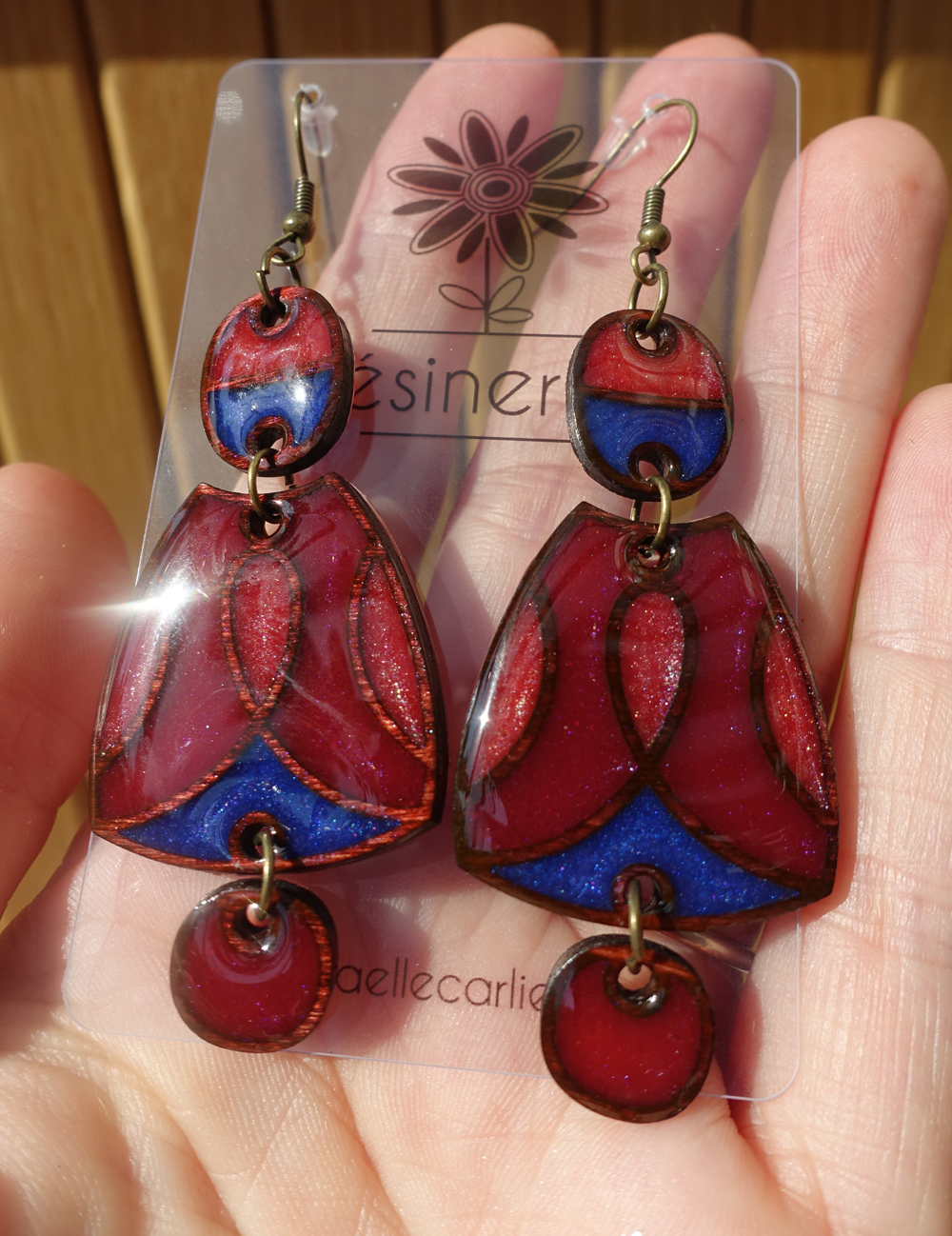 Mésange - rouge et violet – Image 5