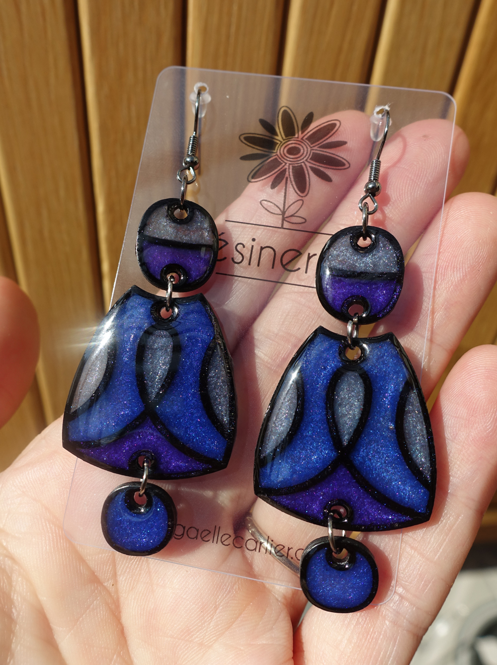 Mésange - bleu et violet version 2 – Image 5