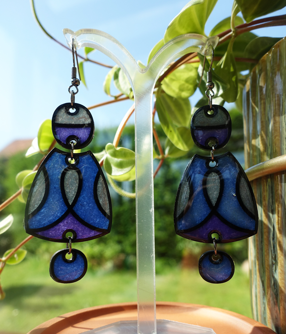 Mésange - bleu et violet version 2 – Image 4