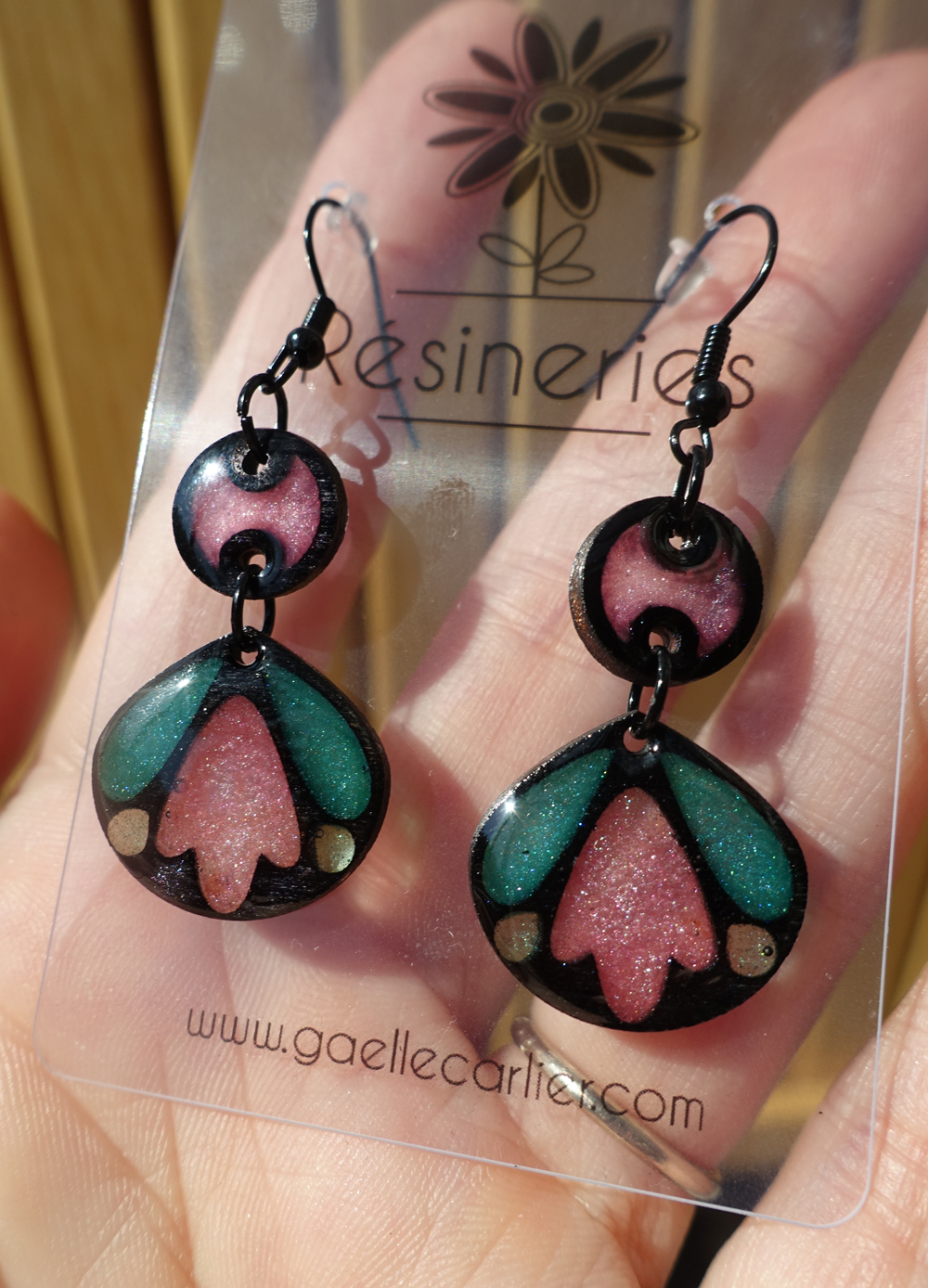 Mini tulipe - rose et noir – Image 3