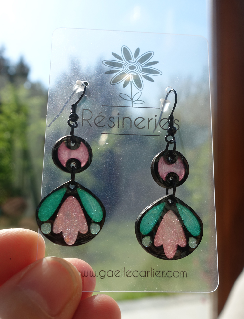 Mini tulipe - rose et noir – Image 2
