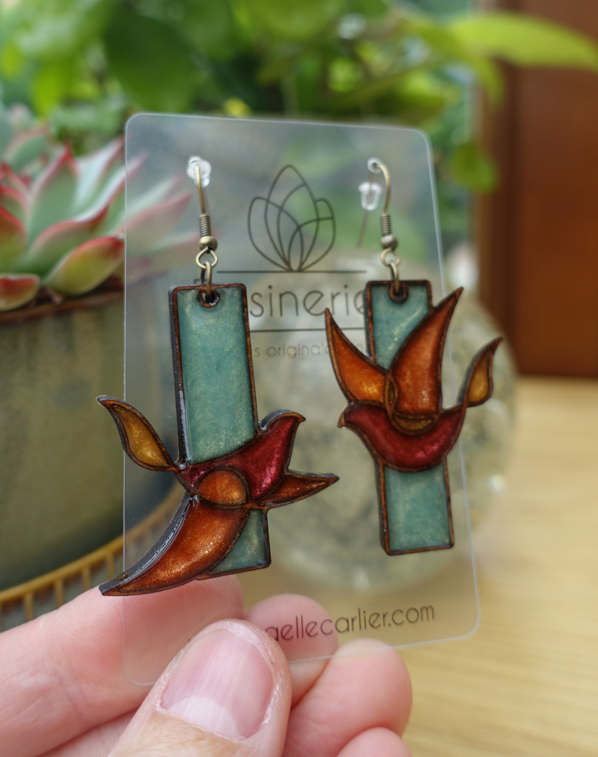 Oiseaux - vert et orange – Image 4