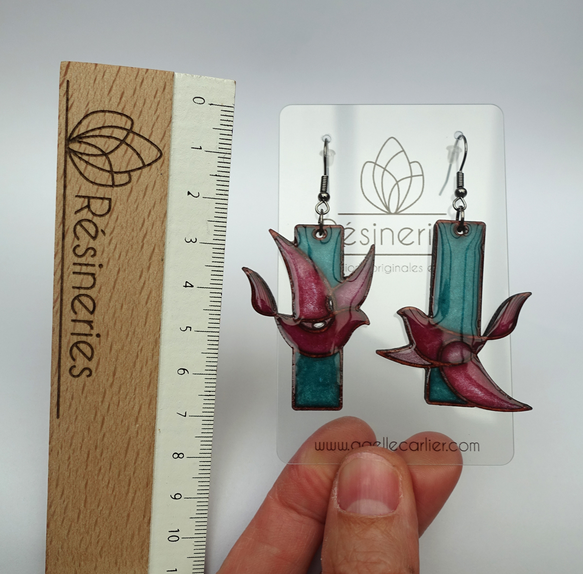 Oiseaux - vert et rose – Image 2
