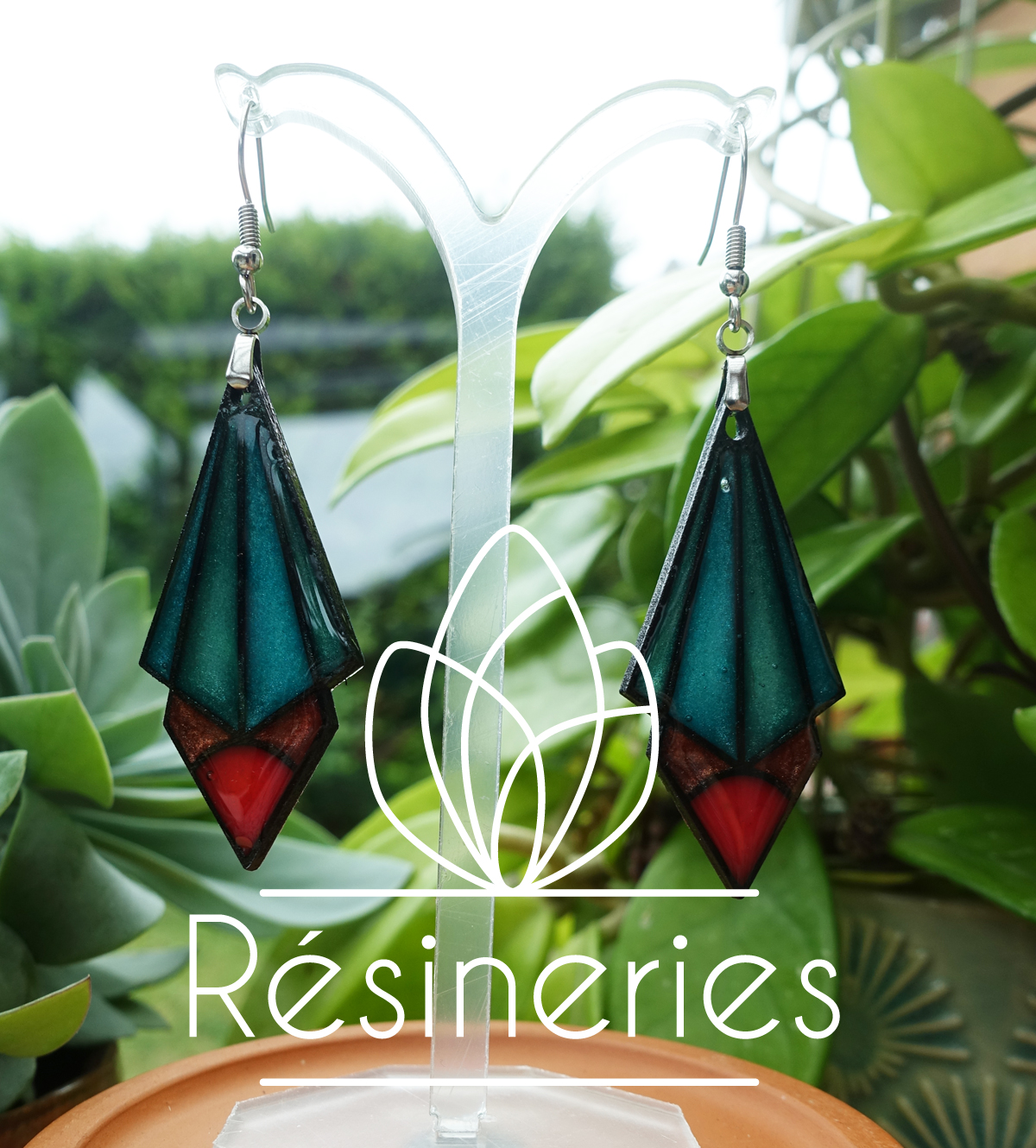 Pingouin - turquoise et rouge – Image 2