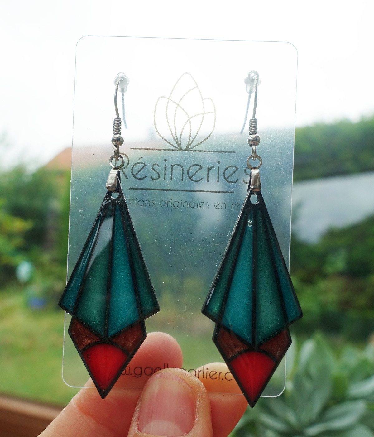Pingouin - turquoise et rouge – Image 5