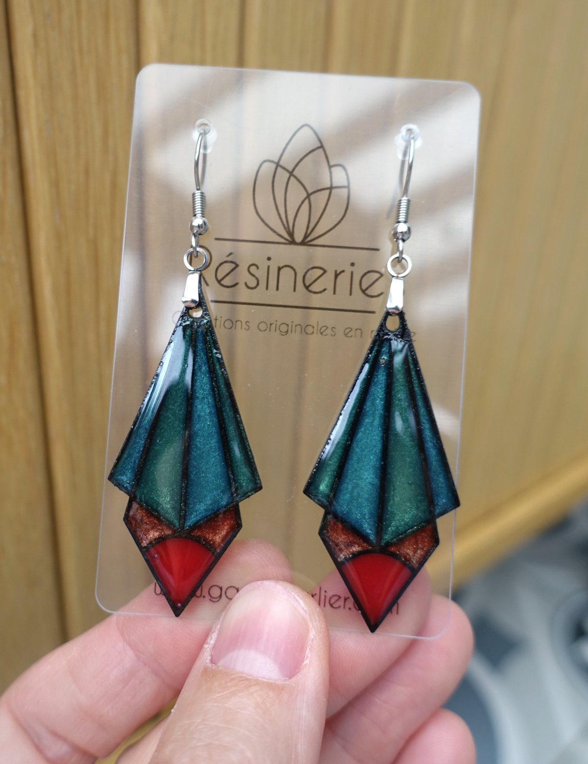Pingouin - turquoise et rouge – Image 4