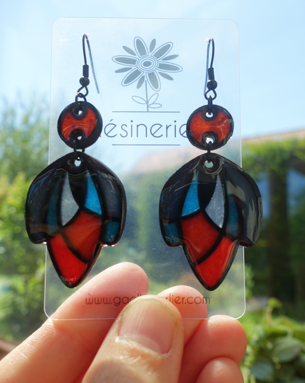 Tulipe - bleu et rouge – Image 2