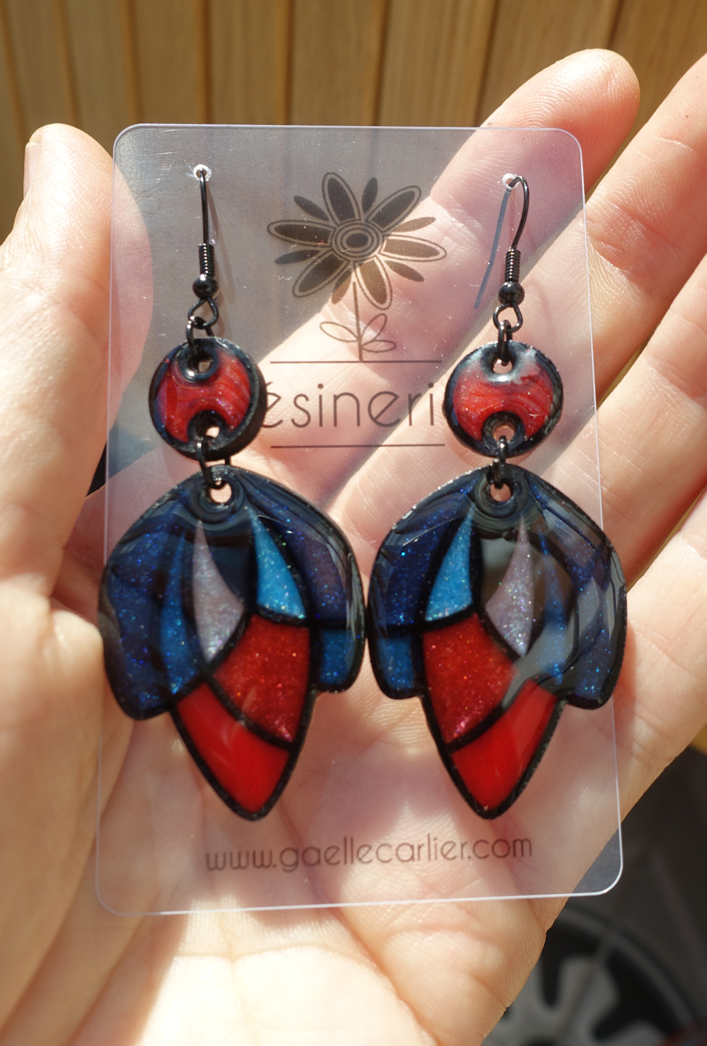Tulipe - bleu et rouge – Image 3