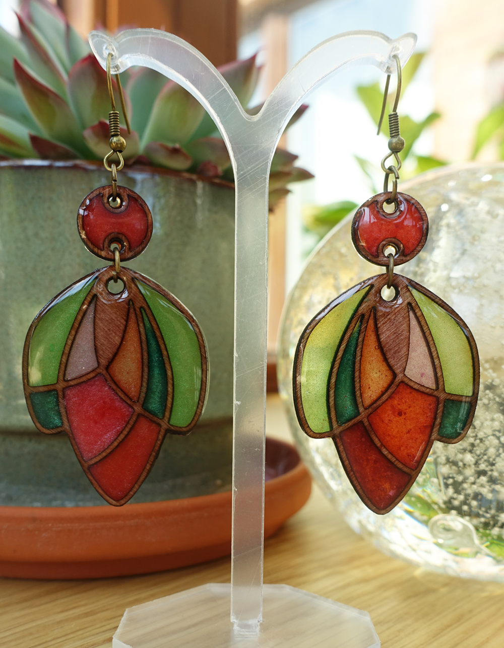 Tulipe - rouge et vert – Image 3